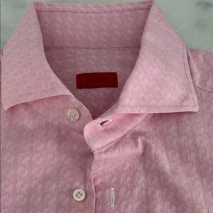 Isaia Light Pink Dress Shirt for Men